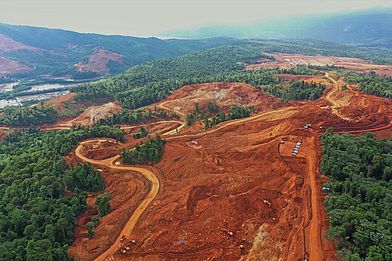 Nickel-Tagebau in Indonesien
