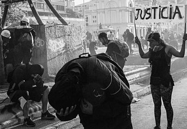 Straßenproteste in Chile 2021